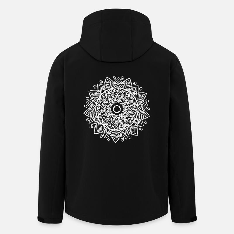 Mandala - Veste softshell homme en polyester recyclé Stanley/Stella - noir