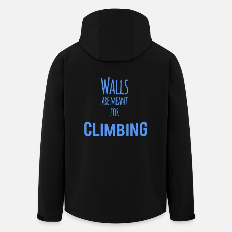 Walls are Meant for Climbing - Men’s Recycled Softshell Jacket by Stanley/Stella - black