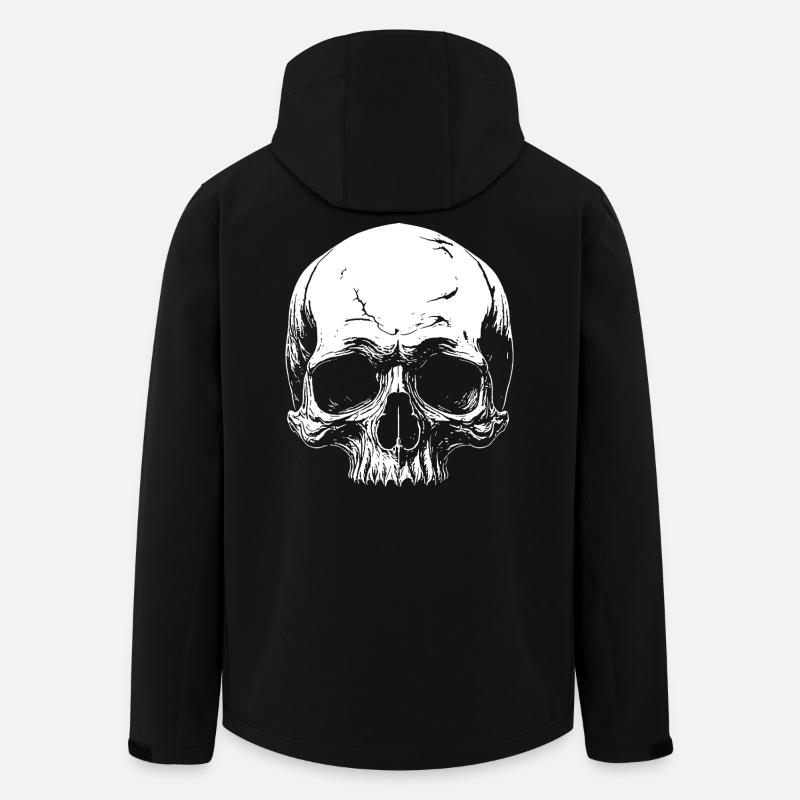Crâne - Veste softshell homme en polyester recyclé Stanley/Stella - noir