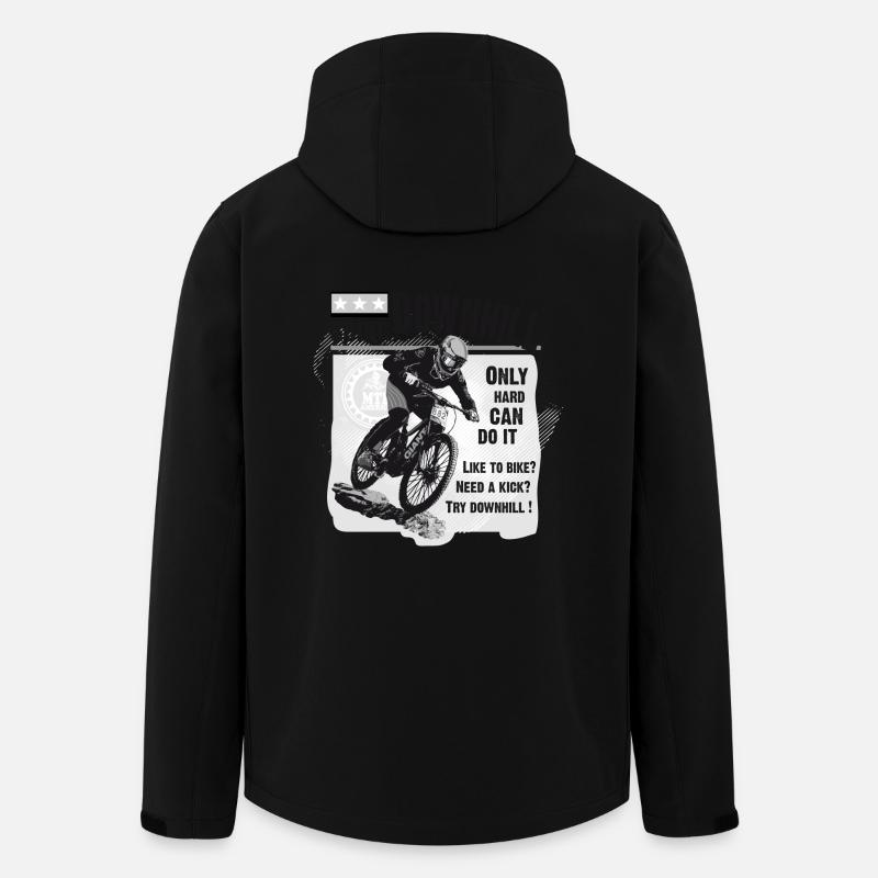 descente vélo GHB VTT 0309201 5 - Veste softshell homme en polyester recyclé Stanley/Stella - noir