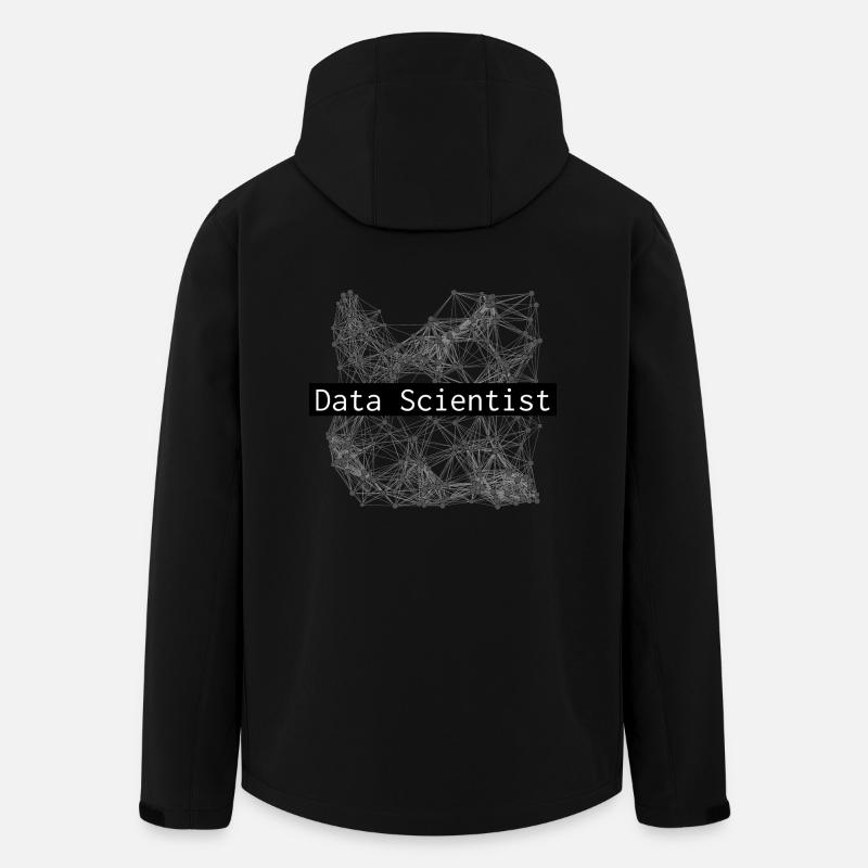 Data scientist - Veste softshell homme en polyester recyclé Stanley/Stella - noir