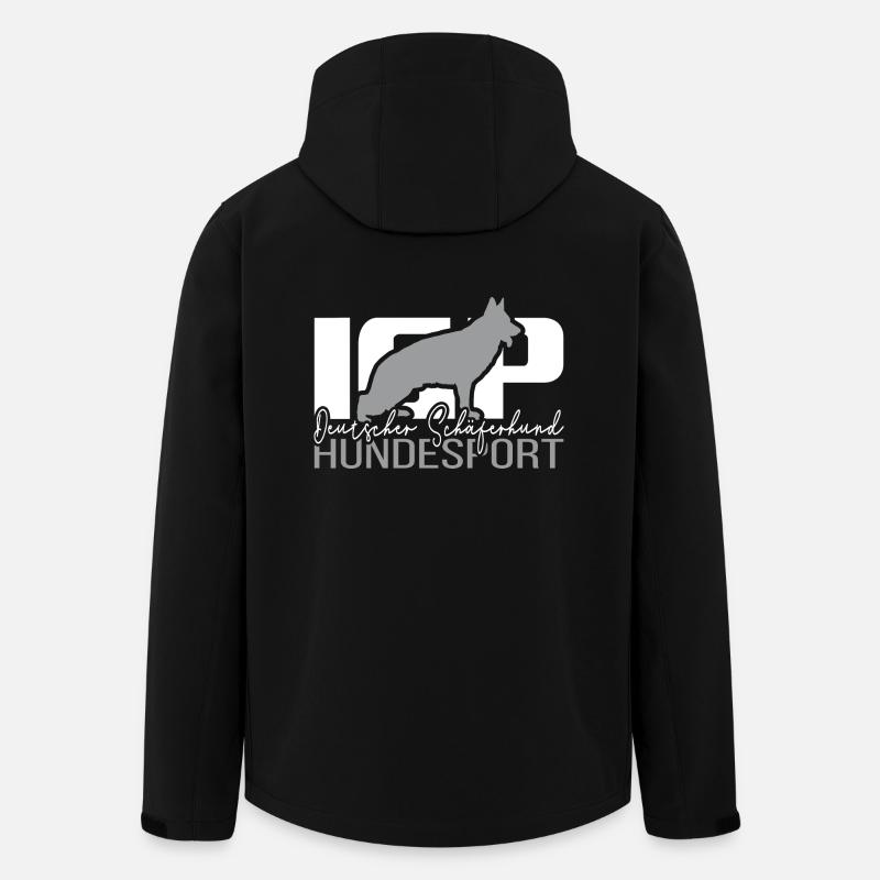 DEUTSCHER SCHÄFERHUND IGP Hundesport Hund Wilsigns - Recycelte Männer Softshell-Jacke von Stanley/Stella - Schwarz