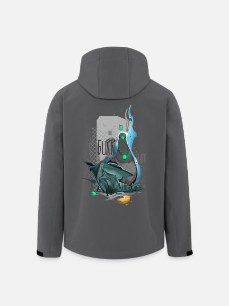 Taube - Recycelte Männer Softshell-Jacke von Stanley/Stella - Schwarz