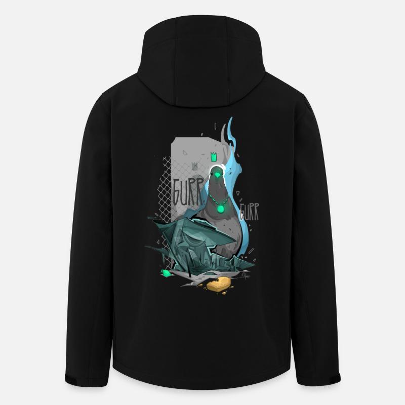 dove - Men’s Recycled Softshell Jacket by Stanley/Stella - black