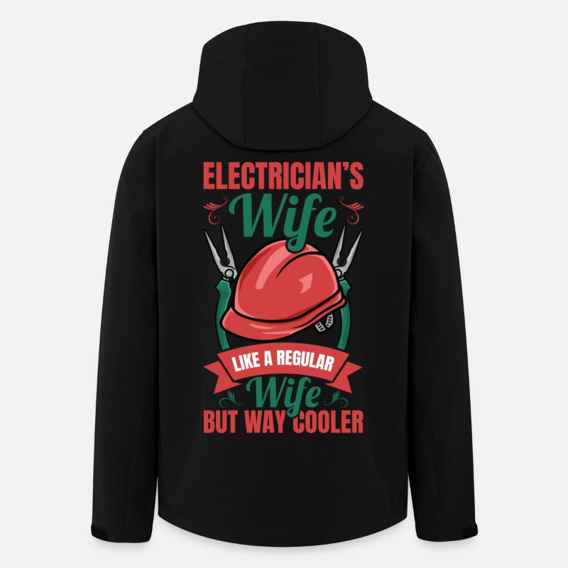 Elektrikerin - Recycelte Männer Softshell-Jacke von Stanley/Stella - Schwarz