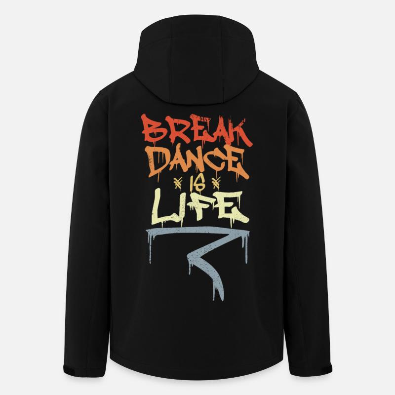Break Dance Is Life - Men’s Recycled Softshell Jacket by Stanley/Stella - black