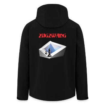 ZUGZWANG, Schach, Strategie und optische Kunst - Recycelte Männer Softshell-Jacke von Stanley/Stella - Schwarz - Hinten - AI Model Male 185 light (185cm)