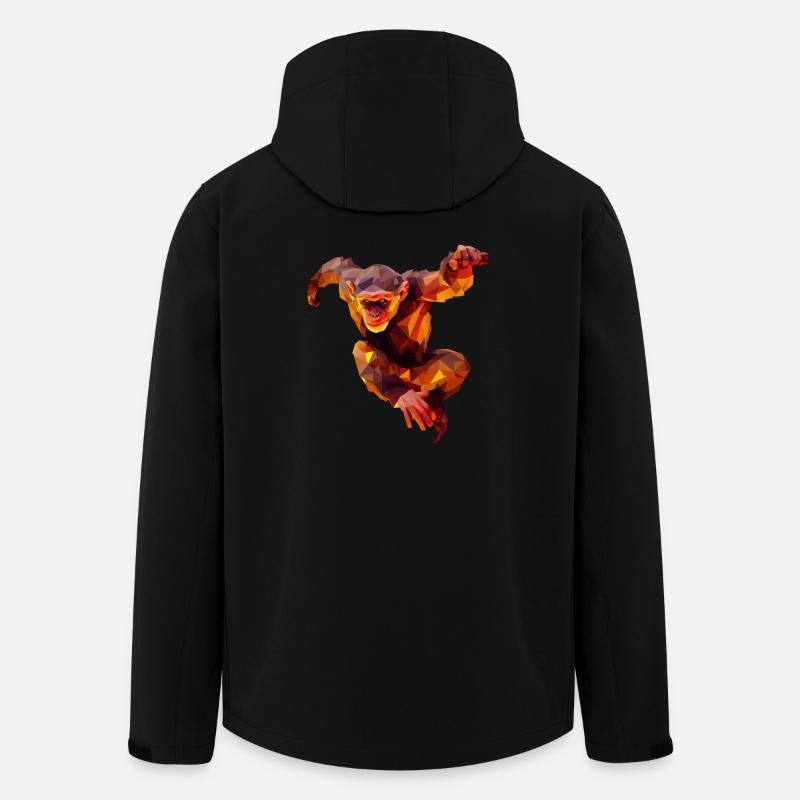 Polygon Orangutan Sprinter - Men’s Recycled Softshell Jacket by Stanley/Stella - black