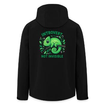 Caméléon introverti - Veste softshell homme en polyester recyclé Stanley/Stella - noir - Dos - AI Model Male 185 light (185cm)