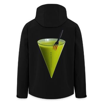 DROGENBEKÄMPFUNG – BELGIEN - Recycelte Männer Softshell-Jacke von Stanley/Stella - Schwarz - Hinten - AI Model Male 185 light (185cm)