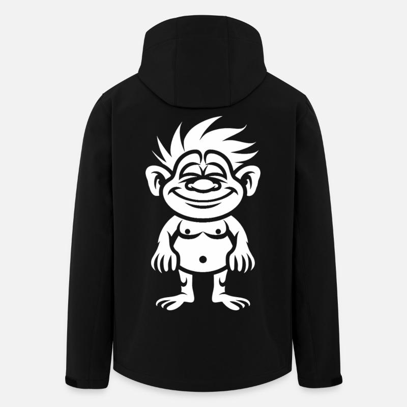 Troll  - Veste softshell homme en polyester recyclé Stanley/Stella - noir