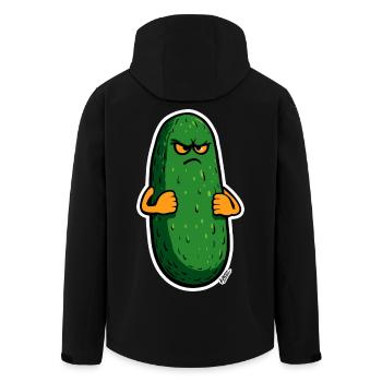 Grumpy Pickle Mascot - Veste softshell homme en polyester recyclé Stanley/Stella - noir - Dos - AI Model Male 185 light (185cm)