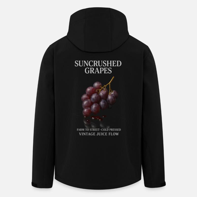 Grapes Fruit Grapes Summer - Men’s Recycled Softshell Jacket by Stanley/Stella - black