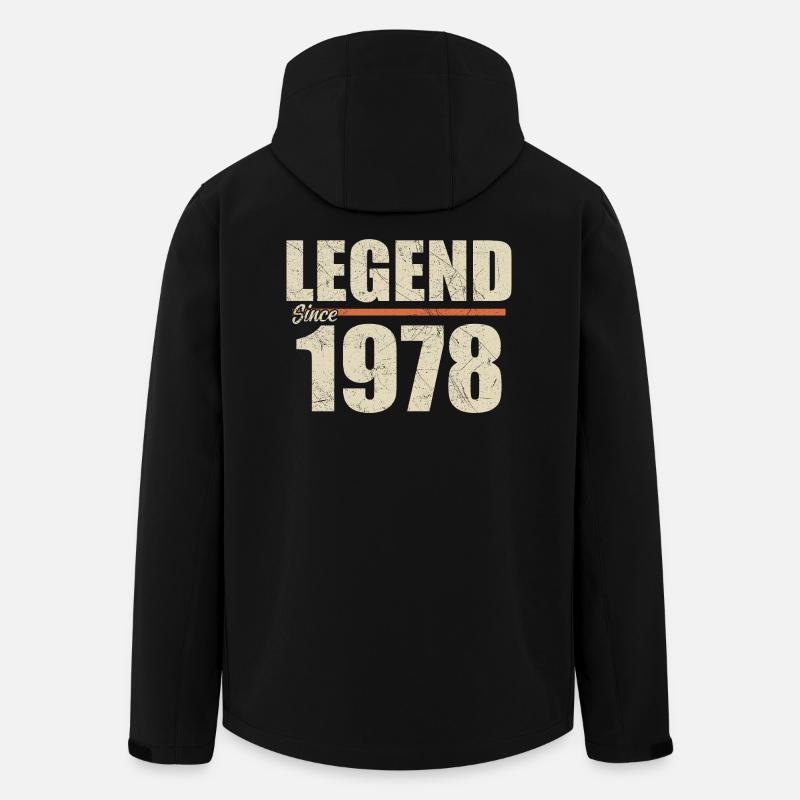 Birthday 1978 | Legend since 1978 - Men’s Recycled Softshell Jacket by Stanley/Stella - black