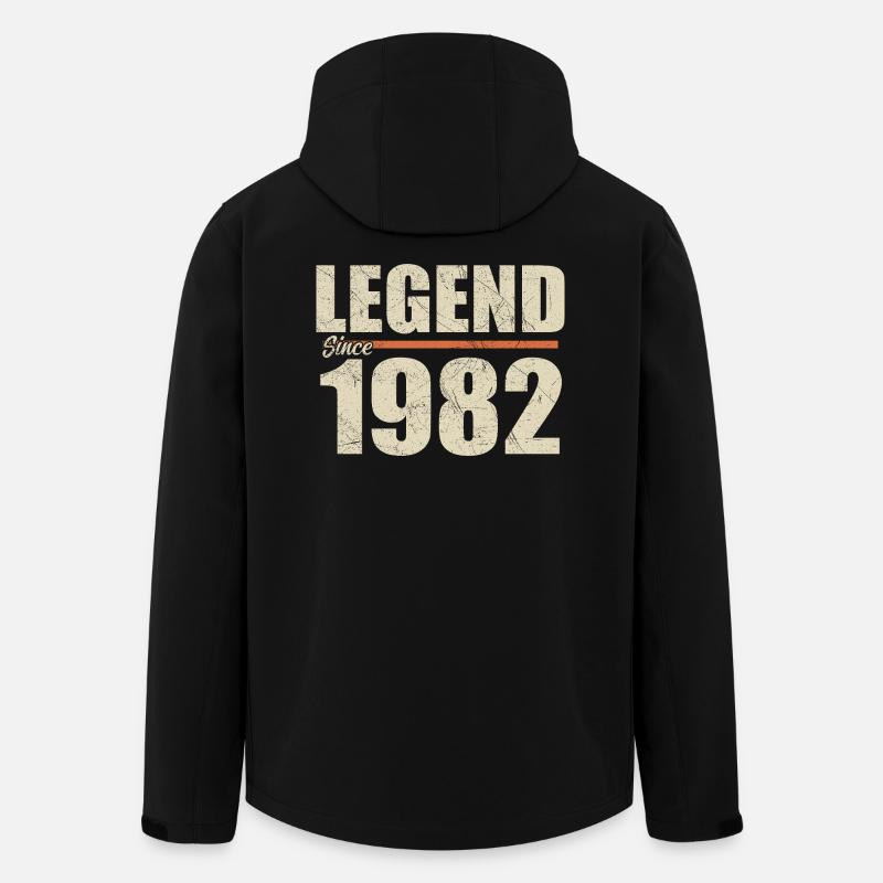 Birthday 1982 | Legend since 1982 - Men’s Recycled Softshell Jacket by Stanley/Stella - black