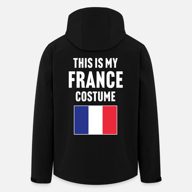 Ce costume de ma France - Veste softshell homme en polyester recyclé Stanley/Stella - noir