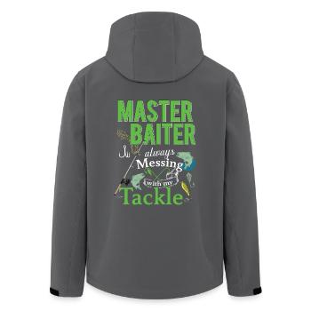 Master Baiter - Men’s Recycled Softshell Jacket by Stanley/Stella - black - Back - AI Model Male 185 light (185cm)