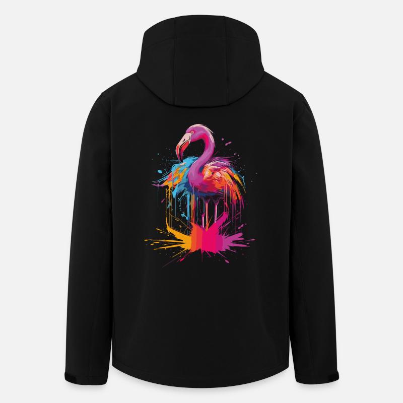 Flamant - Veste softshell homme en polyester recyclé Stanley/Stella - noir