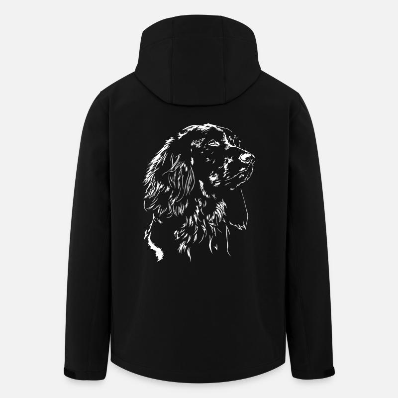 DEUTSCH LANGHAAR Jagdhund Jagdhunde Hunde Wilsigns - Recycelte Männer Softshell-Jacke von Stanley/Stella - Schwarz