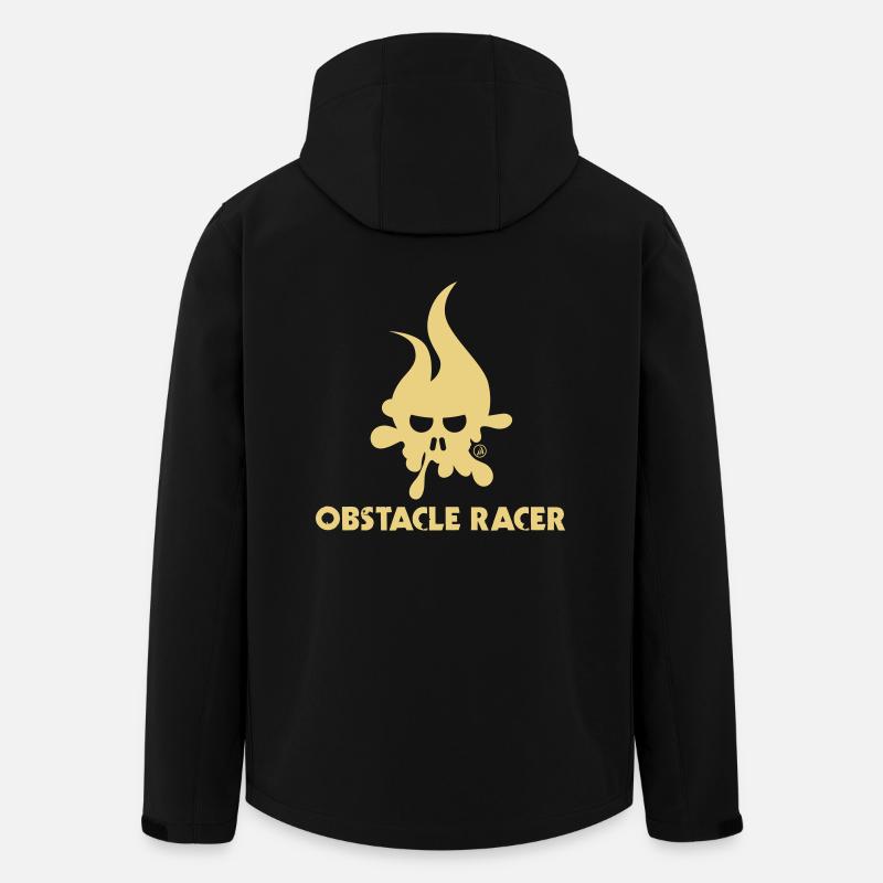 Obstacle Racer Elements - Men’s Recycled Softshell Jacket by Stanley/Stella - black