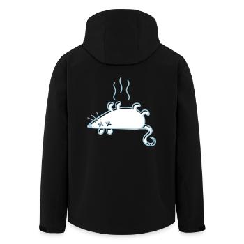 Une souris morte - Veste softshell homme en polyester recyclé Stanley/Stella - noir - Dos - AI Model Male 185 light (185cm)