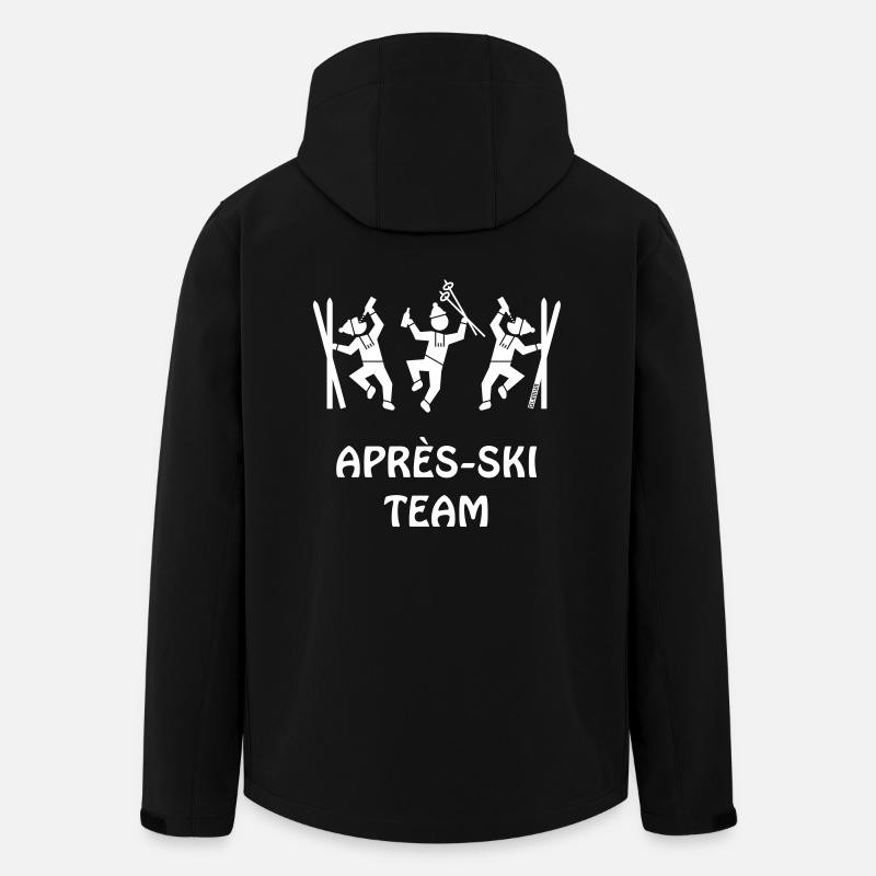 Après-Ski Team - Recycelte Männer Softshell-Jacke von Stanley/Stella - Schwarz