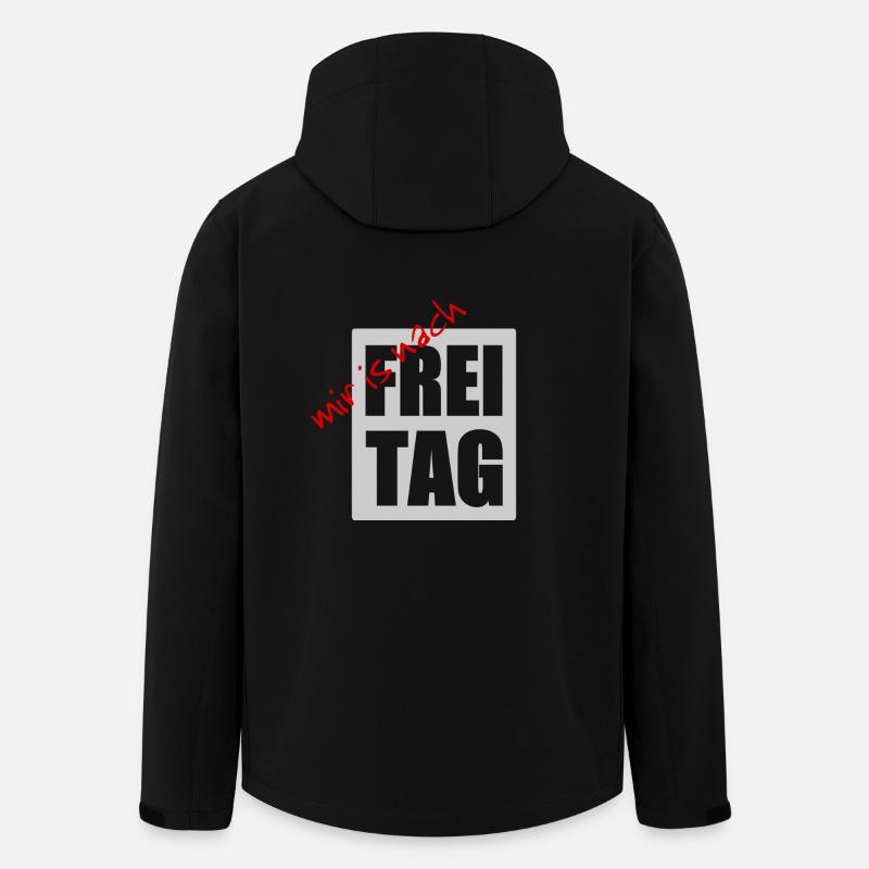 mir is nach freitag - Recycelte Männer Softshell-Jacke von Stanley/Stella - Schwarz