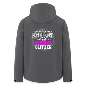 DALMATINER Glitzer - Recycelte Männer Softshell-Jacke von Stanley/Stella - Schwarz - Hinten - AI Model Male 185 light (185cm)