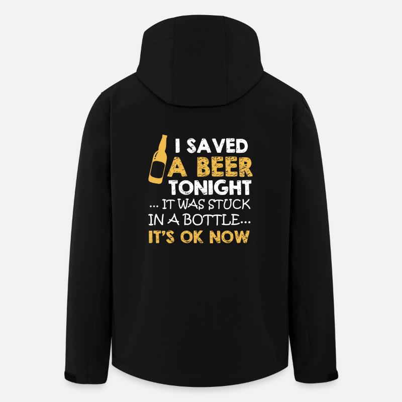 Beer Can Sleeve Shirt - Men’s Recycled Softshell Jacket by Stanley/Stella - black