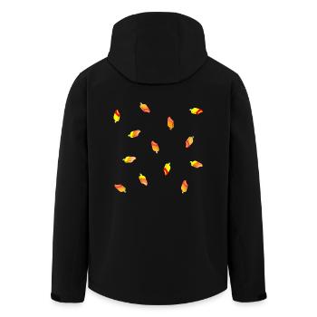 Eis am Stiel in viele Farben als Geschenk Idee - Recycelte Männer Softshell-Jacke von Stanley/Stella - Schwarz - Hinten - AI Model Male 185 light (185cm)