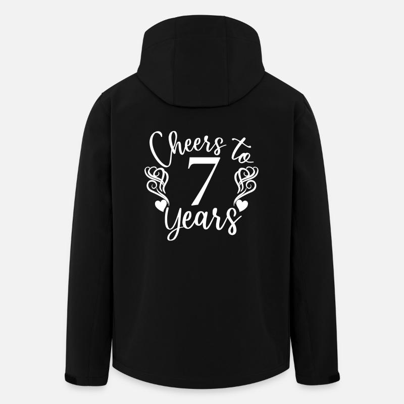 Prost auf 7 Jahre 7. Geburtstag - Recycelte Männer Softshell-Jacke von Stanley/Stella - Schwarz