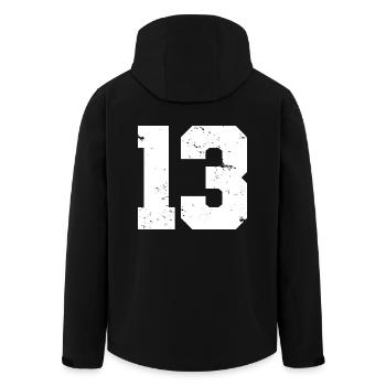 Cooles Geschenk zum 13. Geburtstag von 13 - 13 Jahren - Recycelte Männer Softshell-Jacke von Stanley/Stella - Schwarz - Hinten - AI Model Male 185 light (185cm)