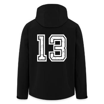 Cooles Geschenk zum 13. Geburtstag von 13 - 13 Jahren - Recycelte Männer Softshell-Jacke von Stanley/Stella - Schwarz - Hinten - AI Model Male 185 light (185cm)
