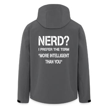 Nerd - Veste softshell homme en polyester recyclé Stanley/Stella - charbon - Dos - AI Model Male 185 light (185cm)