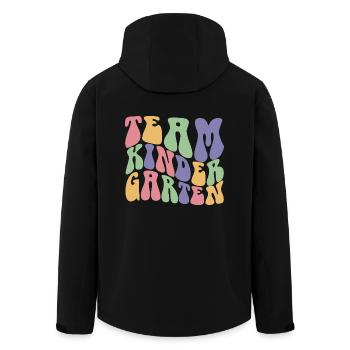 Team Kindergarten Cool Pre-K Lehrer & Schüler Geschenk - Recycelte Männer Softshell-Jacke von Stanley/Stella - Schwarz - Hinten - AI Model Male 185 light (185cm)