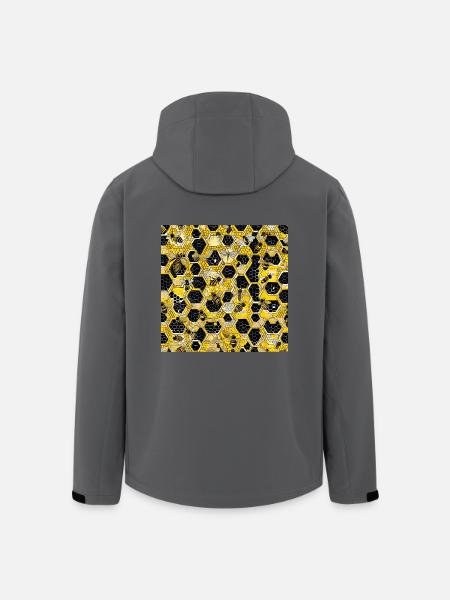 Inside the Beehive - Men’s Recycled Softshell Jacket by Stanley/Stella - black