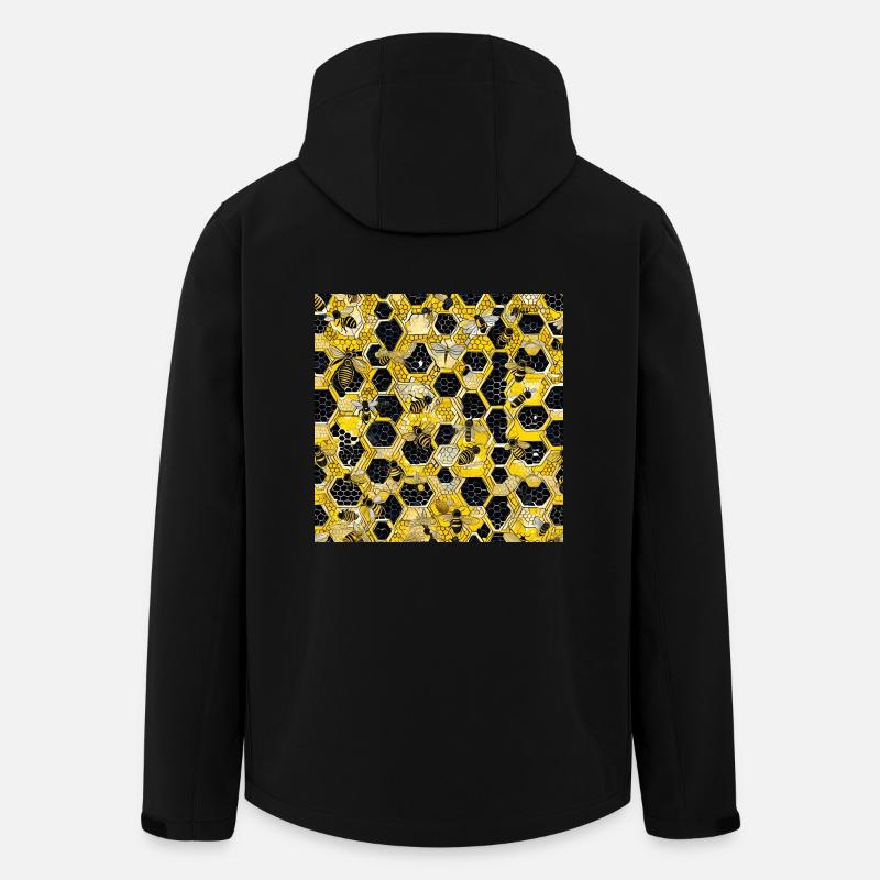 Inside the Beehive - Men’s Recycled Softshell Jacket by Stanley/Stella - black