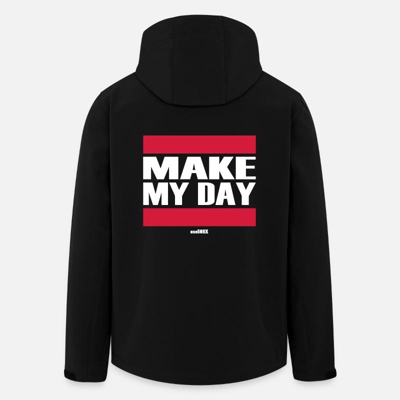 Make my day - Men’s Recycled Softshell Jacket by Stanley/Stella - black