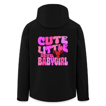 Babygirl - mignon petit diable de bébé - Veste softshell homme en polyester recyclé Stanley/Stella - noir - Dos - AI Model Male 185 light (185cm)