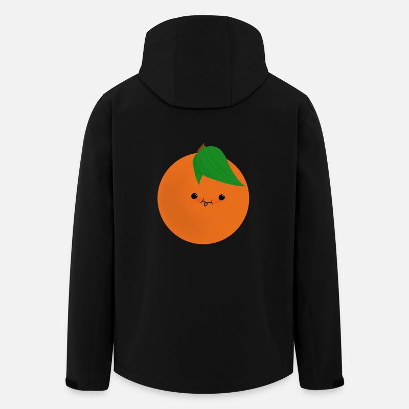orange mignon - Veste softshell homme en polyester recyclé Stanley/Stella - noir
