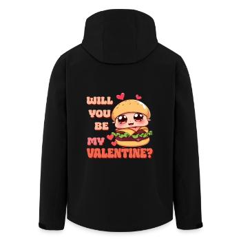 Burger - Serez-vous mon Valentin - Veste softshell homme en polyester recyclé Stanley/Stella - noir - Dos - AI Model Male 185 light (185cm)