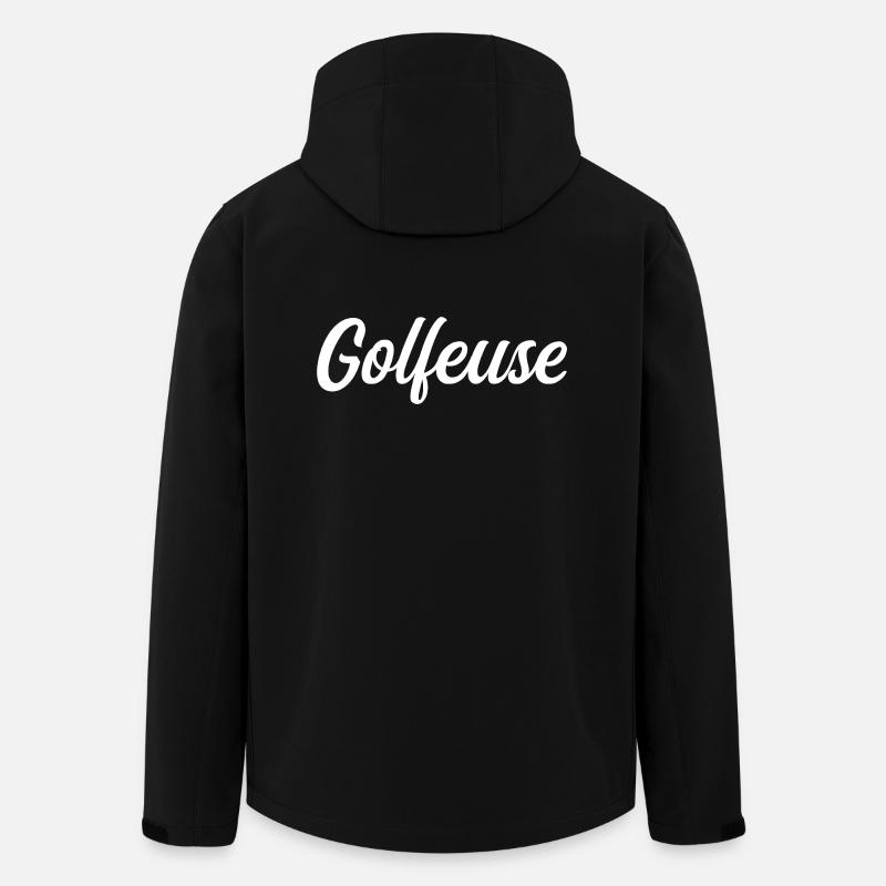 Golfspieler - Recycelte Männer Softshell-Jacke von Stanley/Stella - Schwarz