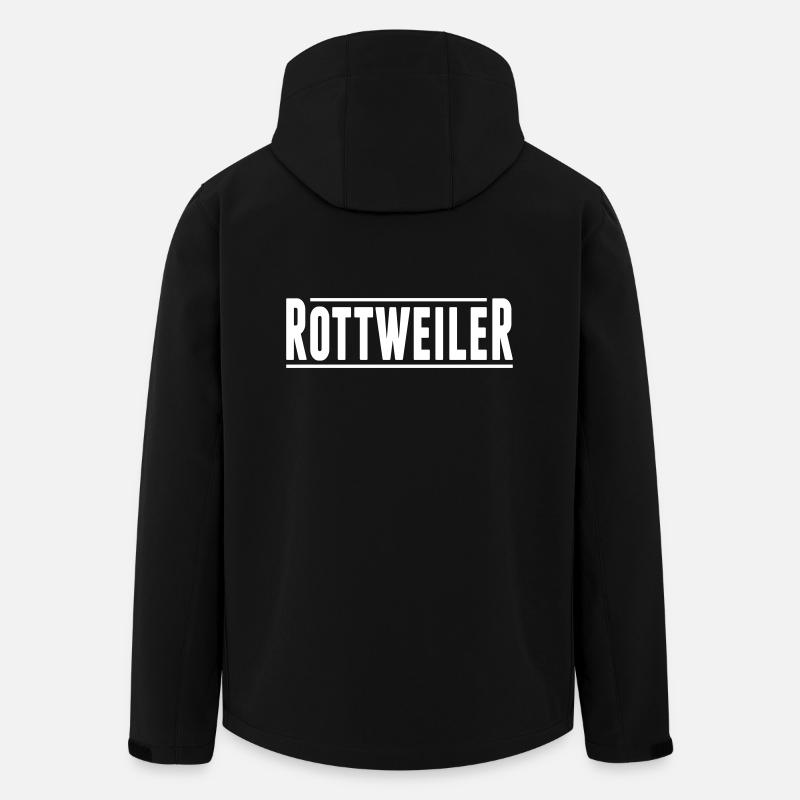 Rottweiler - Recycelte Männer Softshell-Jacke von Stanley/Stella - Schwarz