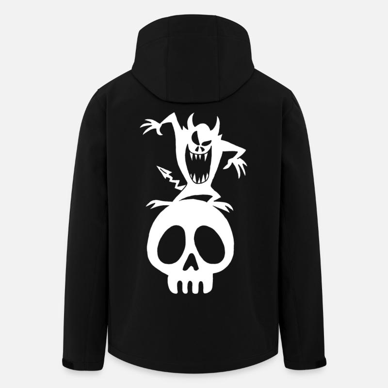 Skull and white demon - Men’s Recycled Softshell Jacket by Stanley/Stella - black