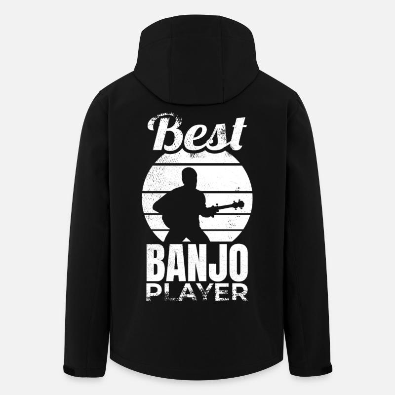 Banjospieler - Recycelte Männer Softshell-Jacke von Stanley/Stella - Schwarz