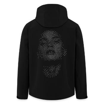 Face Glamour Beautiful Kim Symbol Fashionista Girl - Men’s Recycled Softshell Jacket by Stanley/Stella - black - Back - AI Model Male 185 light (185cm)