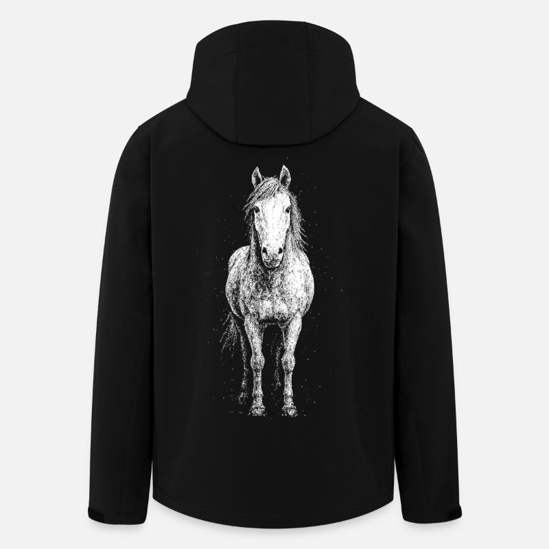 Cheval - Veste softshell homme en polyester recyclé Stanley/Stella - noir