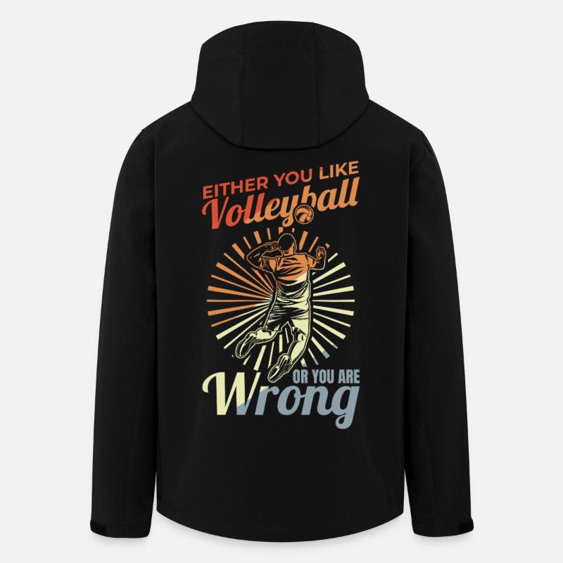 Volleyball Player Funny Joke - Men’s Recycled Softshell Jacket by Stanley/Stella - black