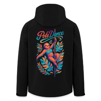 Paresseux Pole Dance Pole Dancer Drôle Cadeau - Veste softshell homme en polyester recyclé Stanley/Stella - noir - Dos - AI Model Male 185 light (185cm)