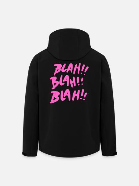 Bla Bla Bla Rose - Veste softshell homme en polyester recyclé Stanley/Stella - noir